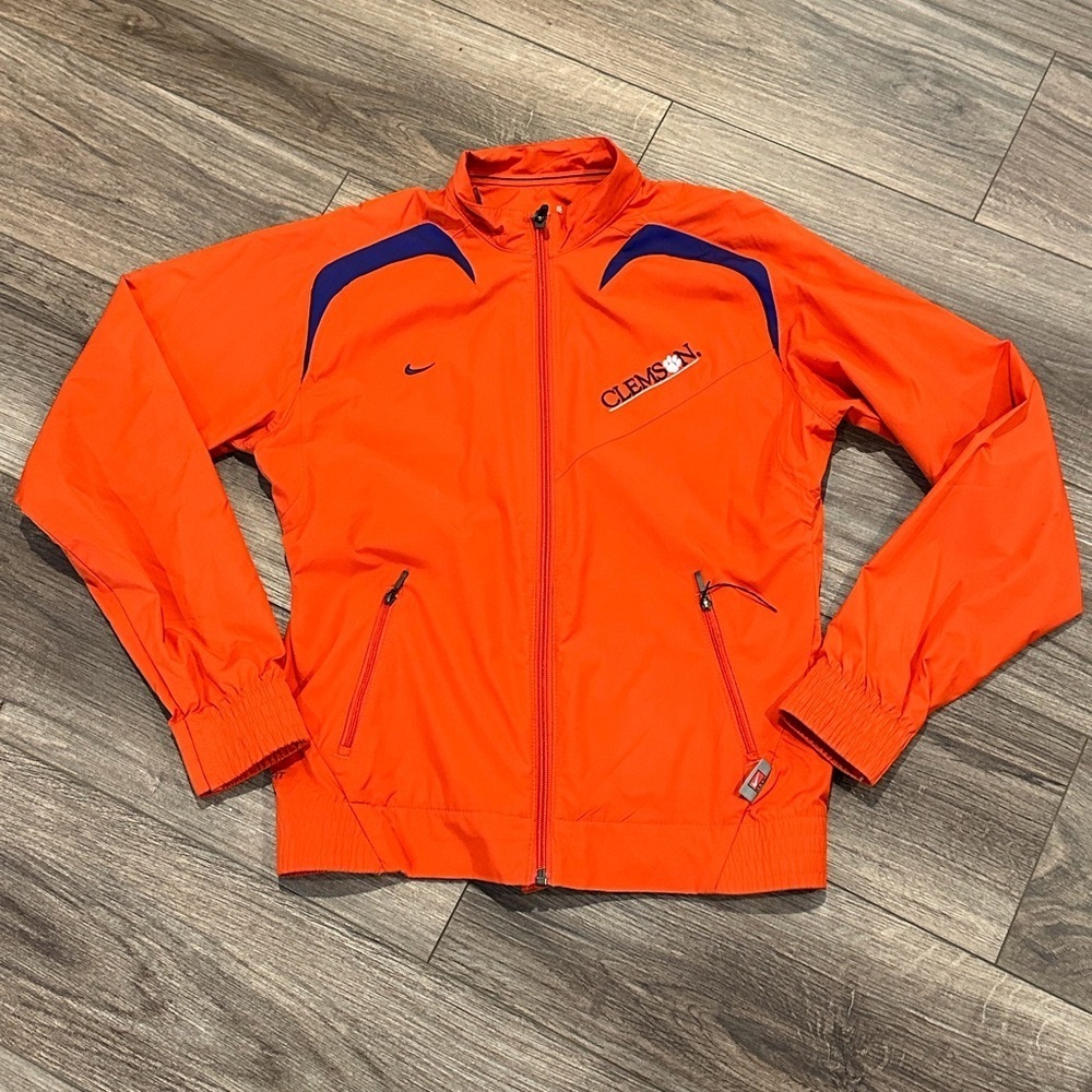 NWOT Nike Clemson Orange Fitstorm Windbreaker Size Small